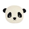 OYOY Mini Teppich Panda 87x110 cm, Schwarz/Wei