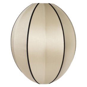 Oi Soi Oi Indochina Classic Lampenschirm Oval 44 cm, Kit/Schwarz