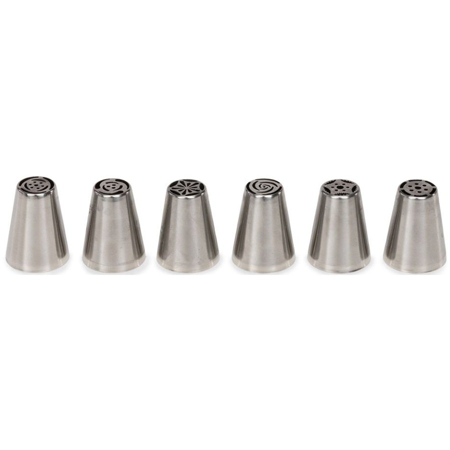 Patisse Tüllen-Set Blume 6-teilig., Stahl
