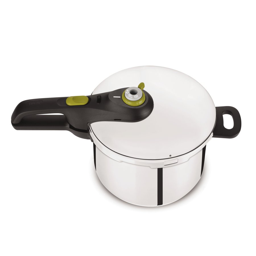 Tefal Secure 5 Neo SS Trykkoger m. Kurv 6 L, Rustfrit Stl