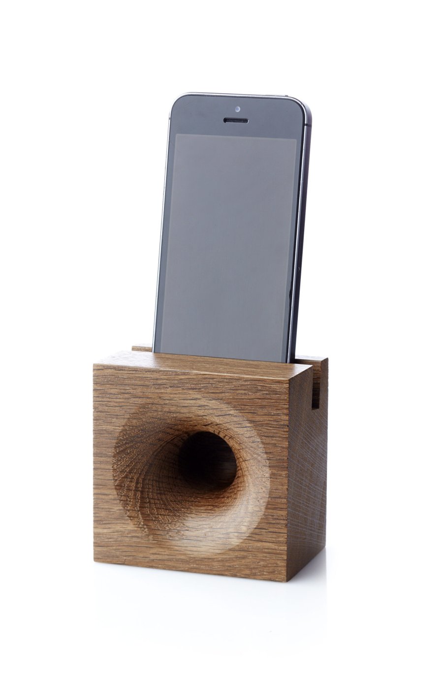 We Do Wood Sono Ambra Smartphone Lautsprecher 8 cm, Eiche geruchert