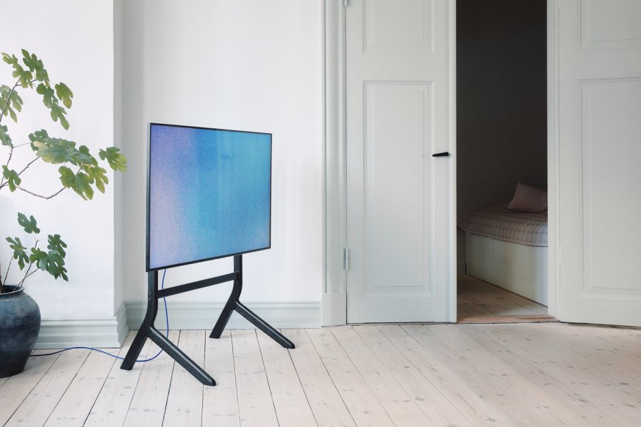 Pedestal Hopper TV-Ständer H110 cm, Schwarze Eiche