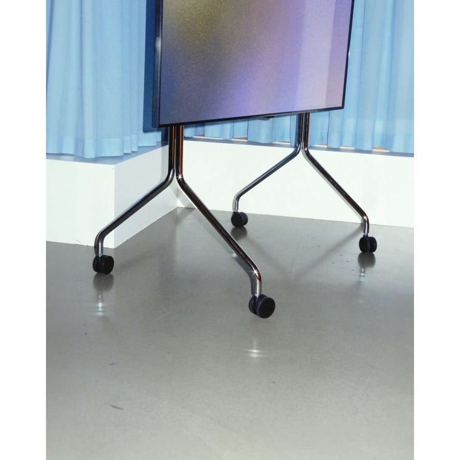 Pedestal Moon Rollin' TV-Stnder H107 cm, Chrome