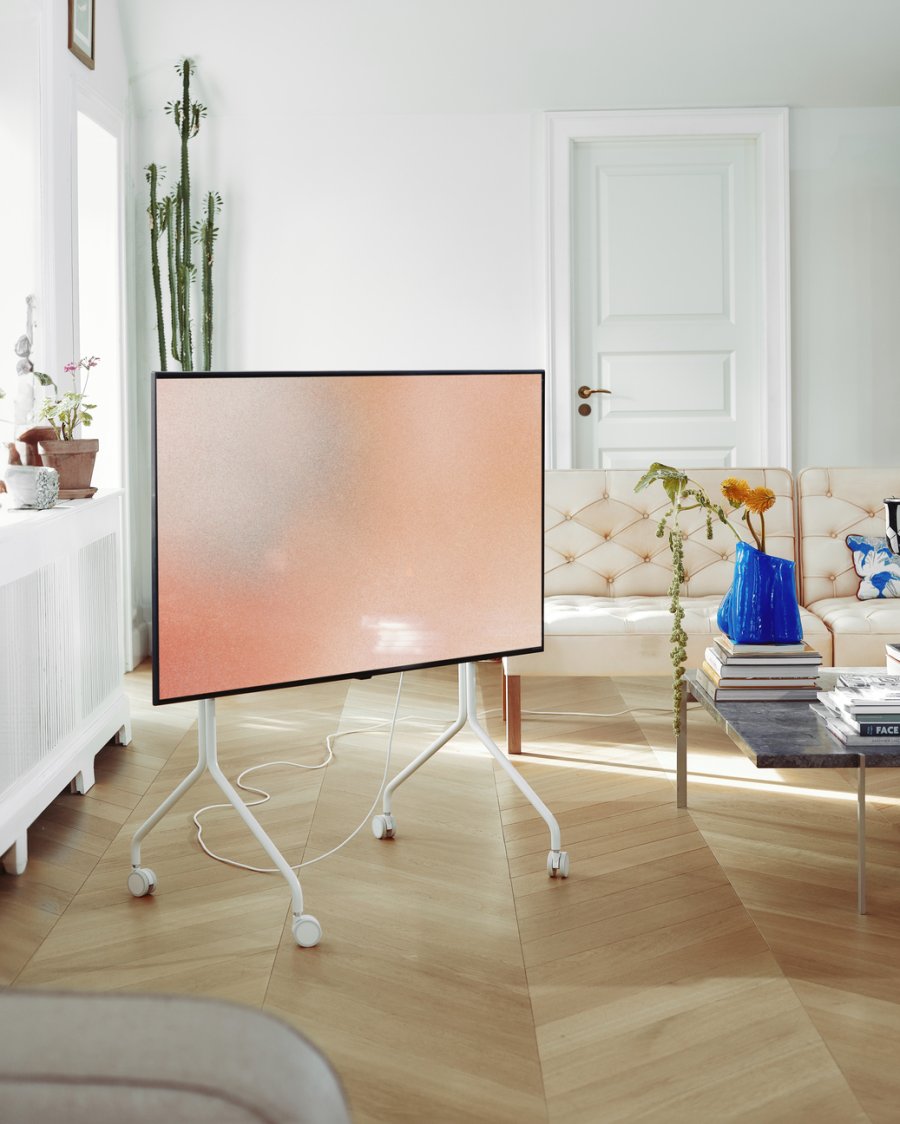 Pedestal Moon Rollin' TV-Ständer H107 cm, Pearl