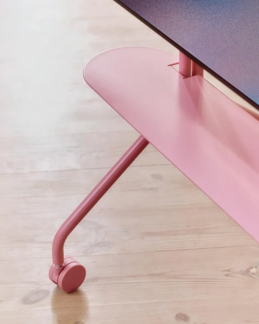 Pedestal Pipe Shelf 99 cm, Bubble Gum