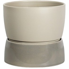 Ro Collection Two Tone Urtepotteskjuler H15 cm, Dune Grey