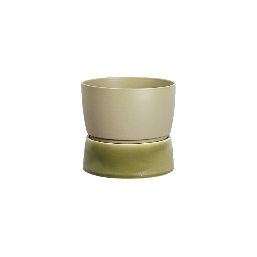 Ro Collection Two Tone Blumentopf H15 cm, Artischocke Green