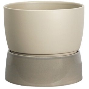 Ro Collection Two Tone Urtepotteskjuler H18,5 cm, Dune Grey