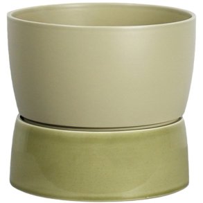 Ro Collection Two Tone Urtepotteskjuler H24 cm, Artichoke Green