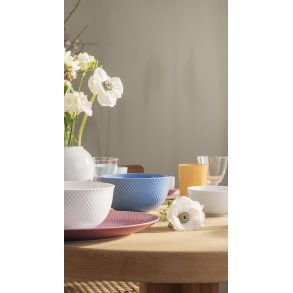 Lyngby Porcelæn Rhombe Color Serveringsskål Ø17,5 cm, Blå