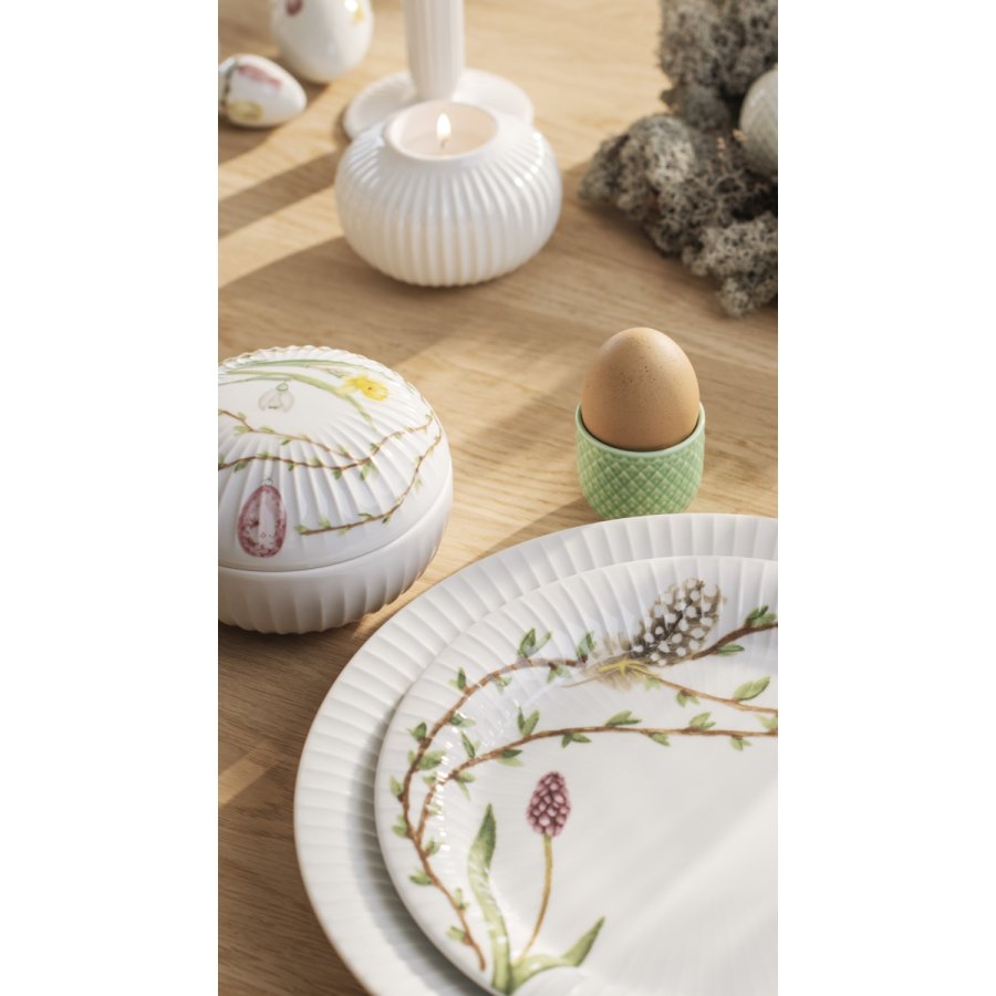 Lyngby Porceln Rhombe Color Eierbecher H4,5 cm, Grün