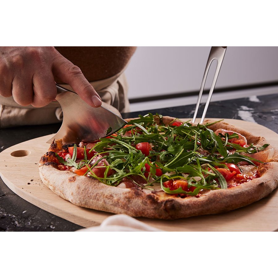 Risvig Design Pizza- und Tapasbrett 42x40 cm, Eiche