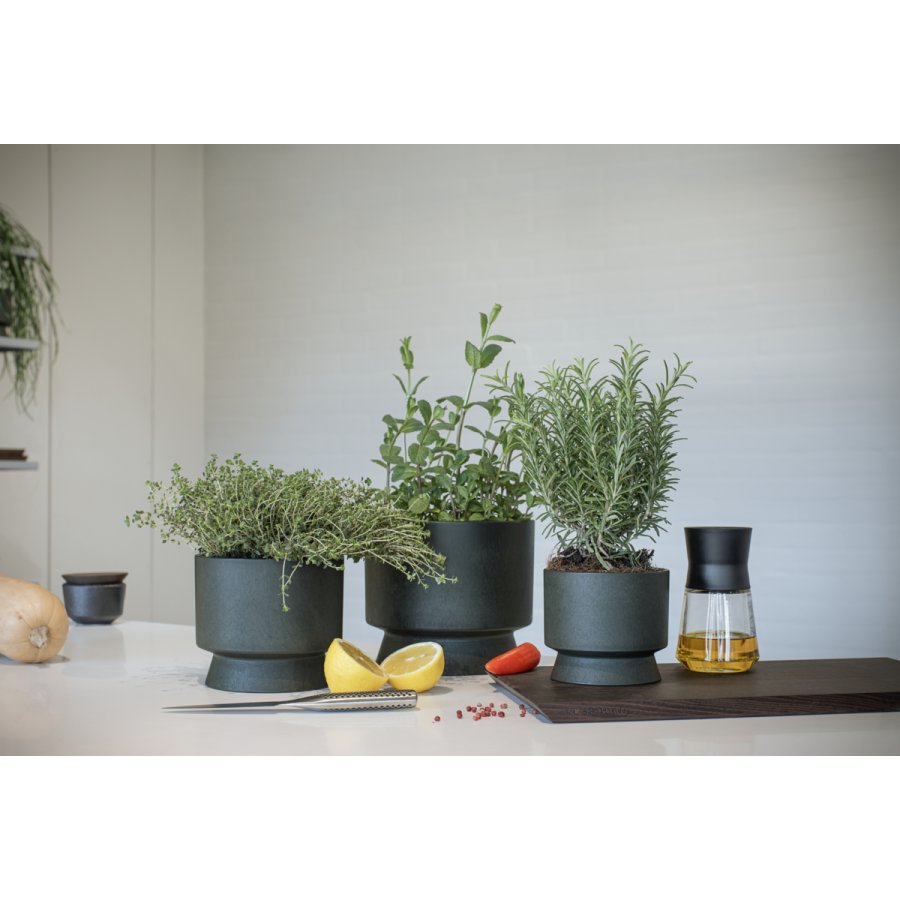 Rosendahl Recycled Blumentopf H10.5 cm, Dunkelgrn