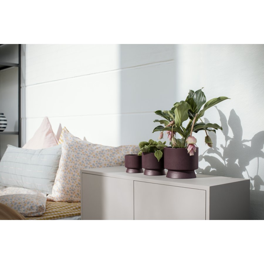 Rosendahl Recycled Blumentopf H16,5 cm, Bordeaux
