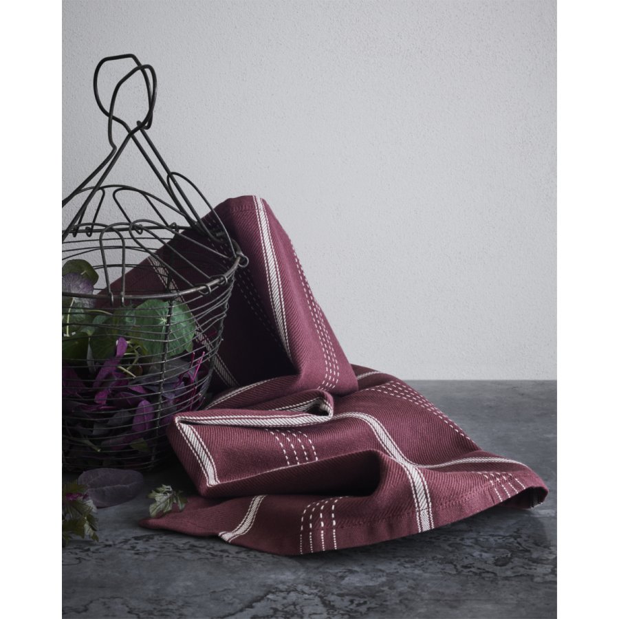 Rosendahl Beta Geschirrtuch 50x70 cm, Bordeaux
