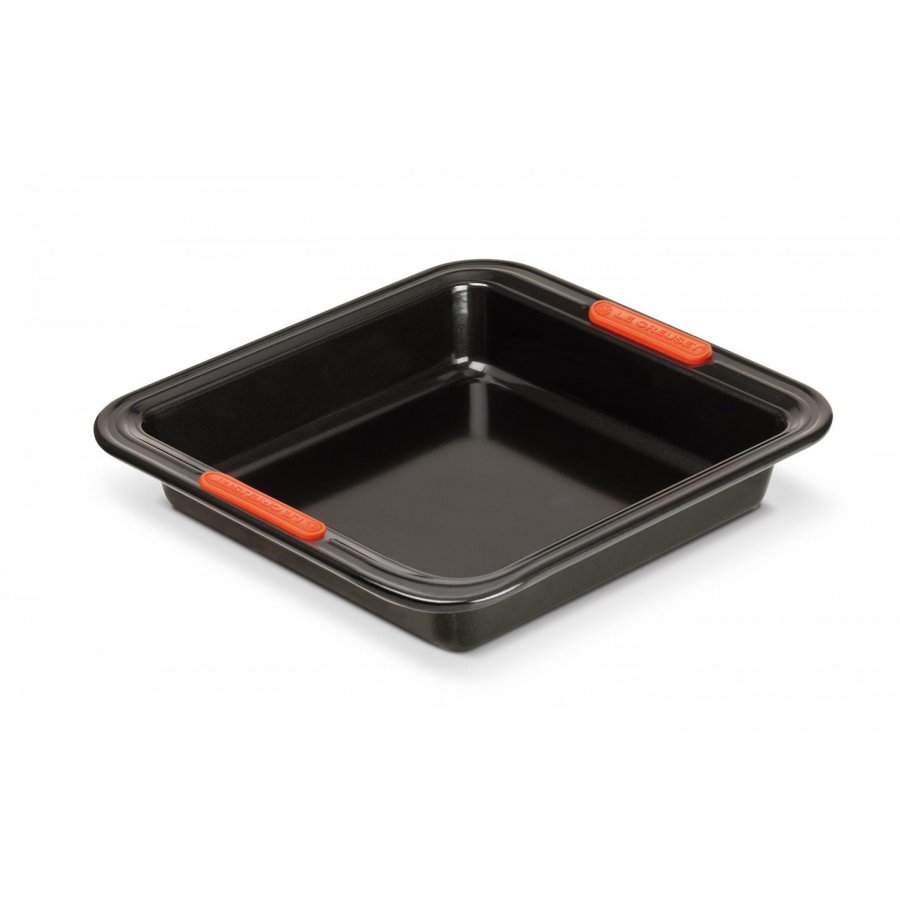 Le Creuset Kvadratisk Bradepande m. Non-stick 23 cm, Kulstofstl