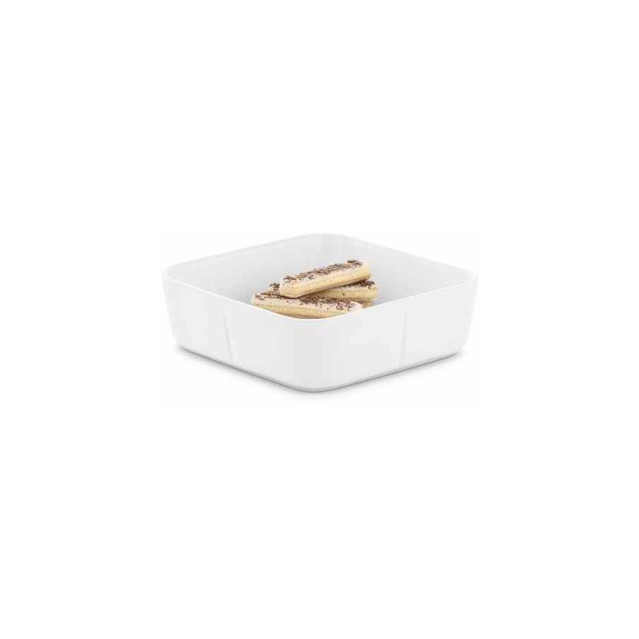 Rosendahl Grand Cru Firkantet Ovnfast fad, mellem, Hvid, 7,3 cm x 24 cm x 24 cm