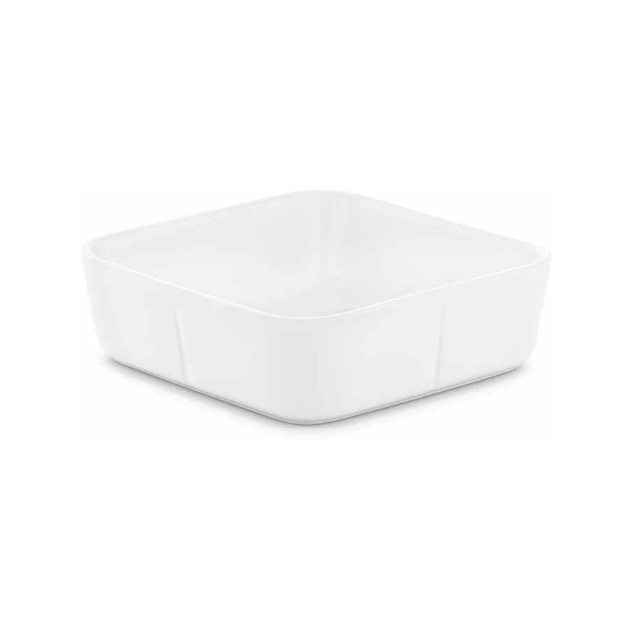 Rosendahl Grand Cru Firkantet Ovnfast fad, mellem, Hvid, 7,3 cm x 24 cm x 24 cm