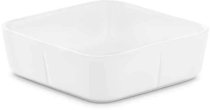 Rosendahl Grand Cru Firkantet Ovnfast fad, mellem, Hvid, 7,3 cm x 24 cm x 24 cm