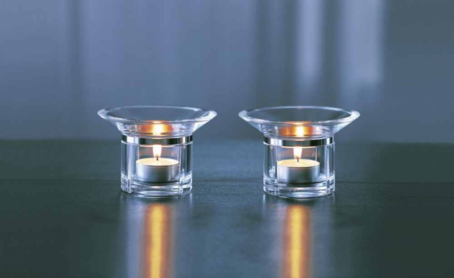 Rosendahl Grand Cru Lyslygter Klar og stl,  11 cm