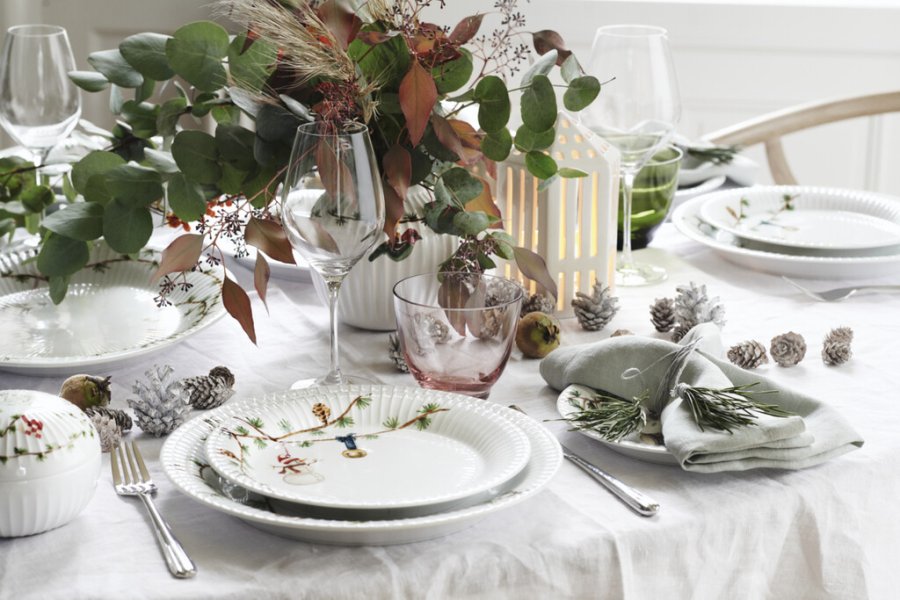 Khler Hammershi Christmas Teller 22 cm, Wei
