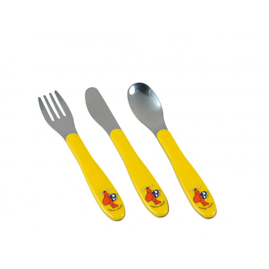 Mepal Miffy Travel B�rnebestik 3 Dele, Gul