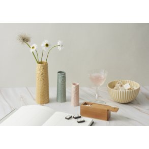 Dottir Nordic Design Pipanella Flock Vase 3 stk, Rosy Sunset