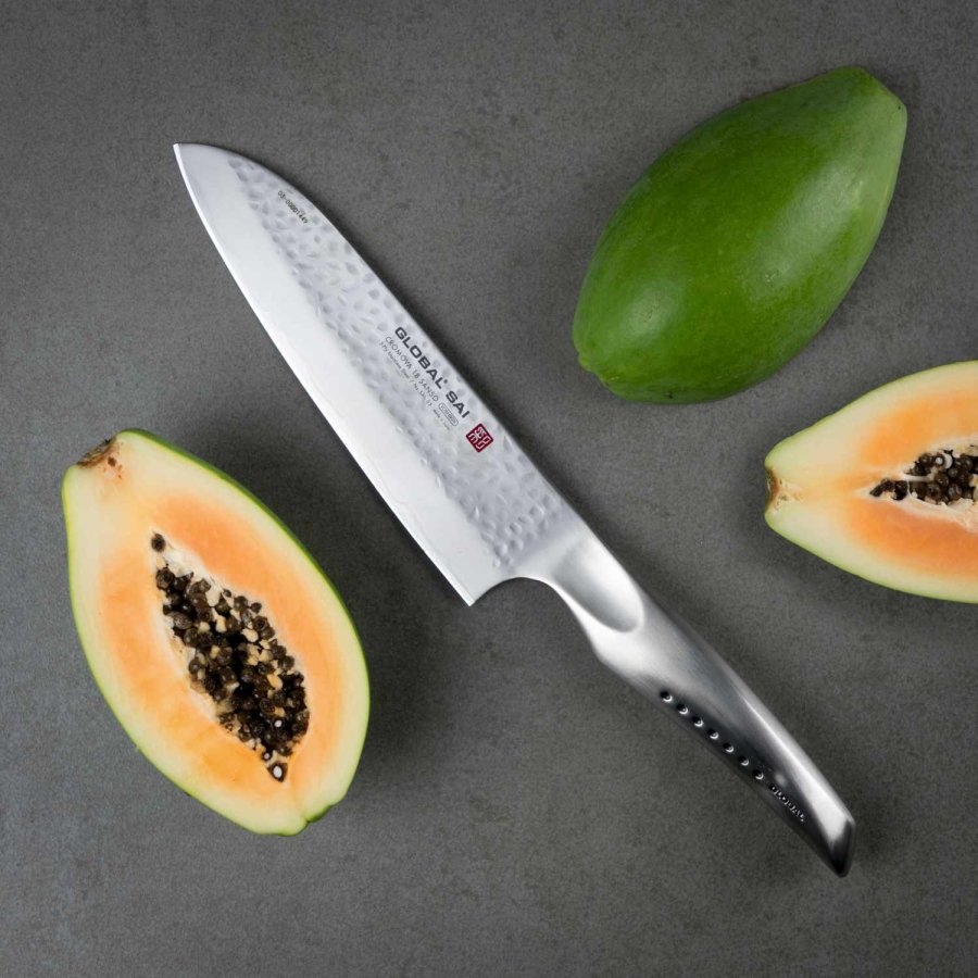 Global SAI-03 Santoku Kniv 19 cm, St�l