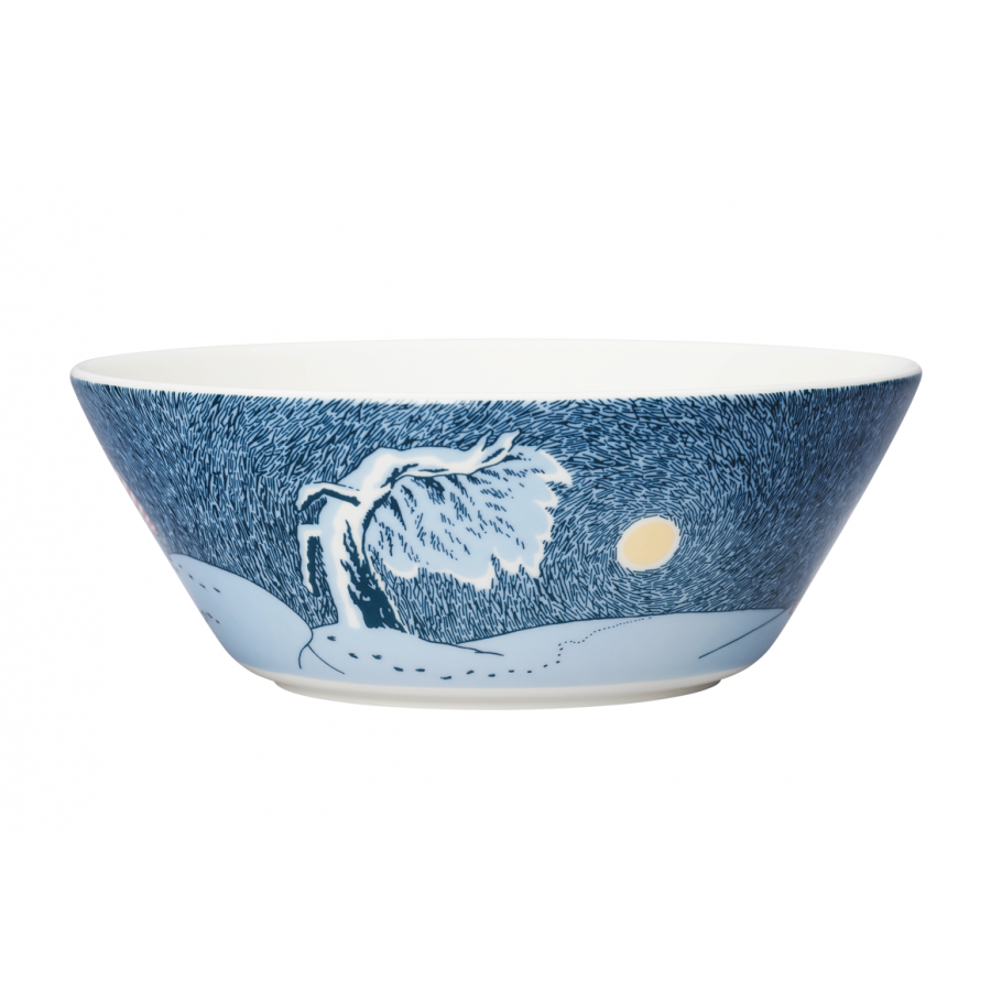 Arabia Mumi Sk�l 15 cm, Sne i m�neskin