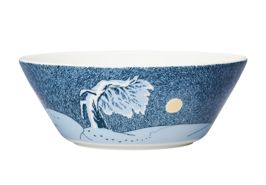 Arabia Mumi Sk�l 15 cm, Sne i m�neskin