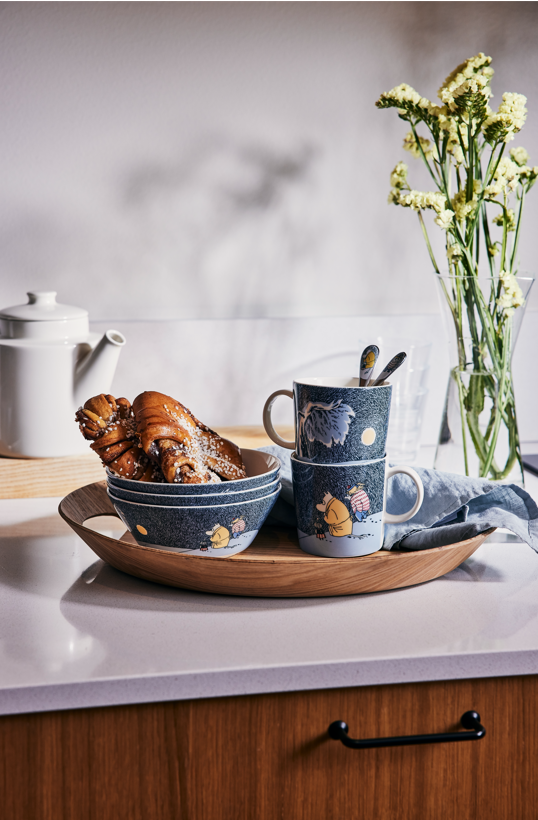 Arabia Mumi Sk�l 15 cm, Sne i m�neskin