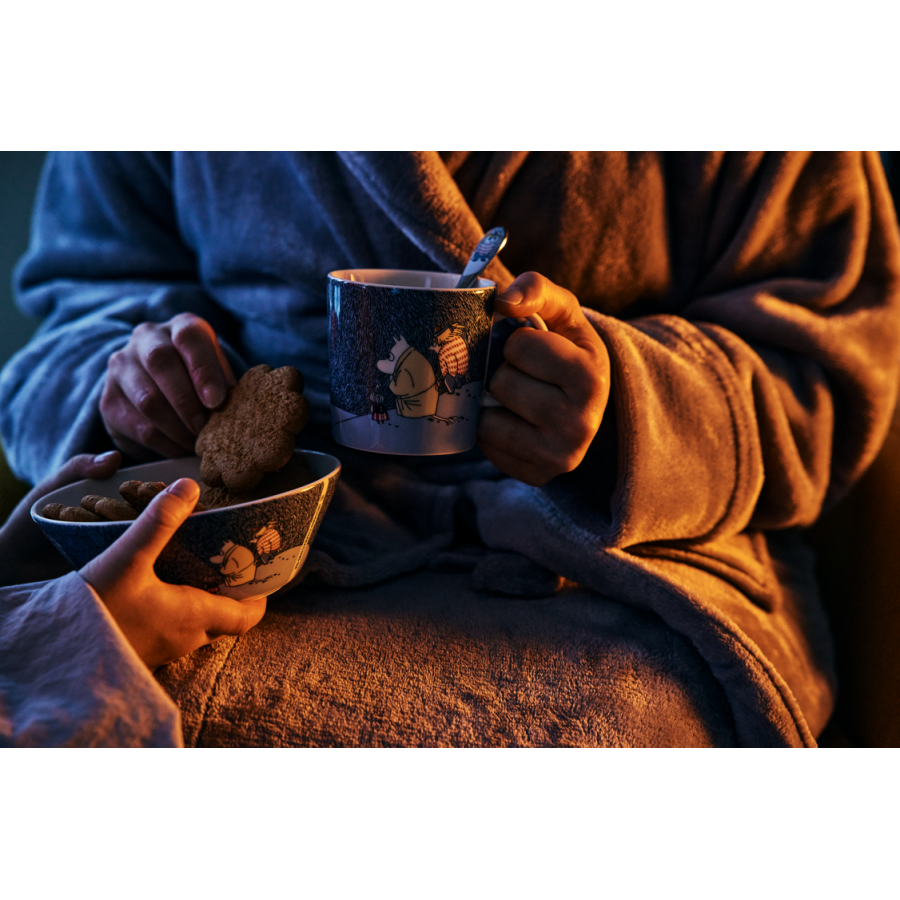 Arabia Mumi Sk�l 15 cm, Sne i m�neskin