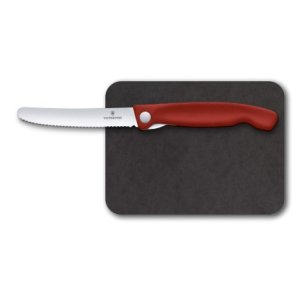 Victorinox Schneidebrett mit klappbarem Messer, Rot