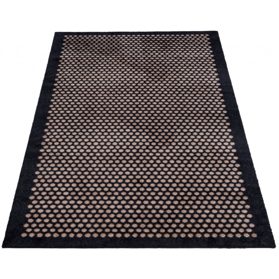 Tica Copenhagen Dot Matte 90x200 cm, Schwarz/Sand