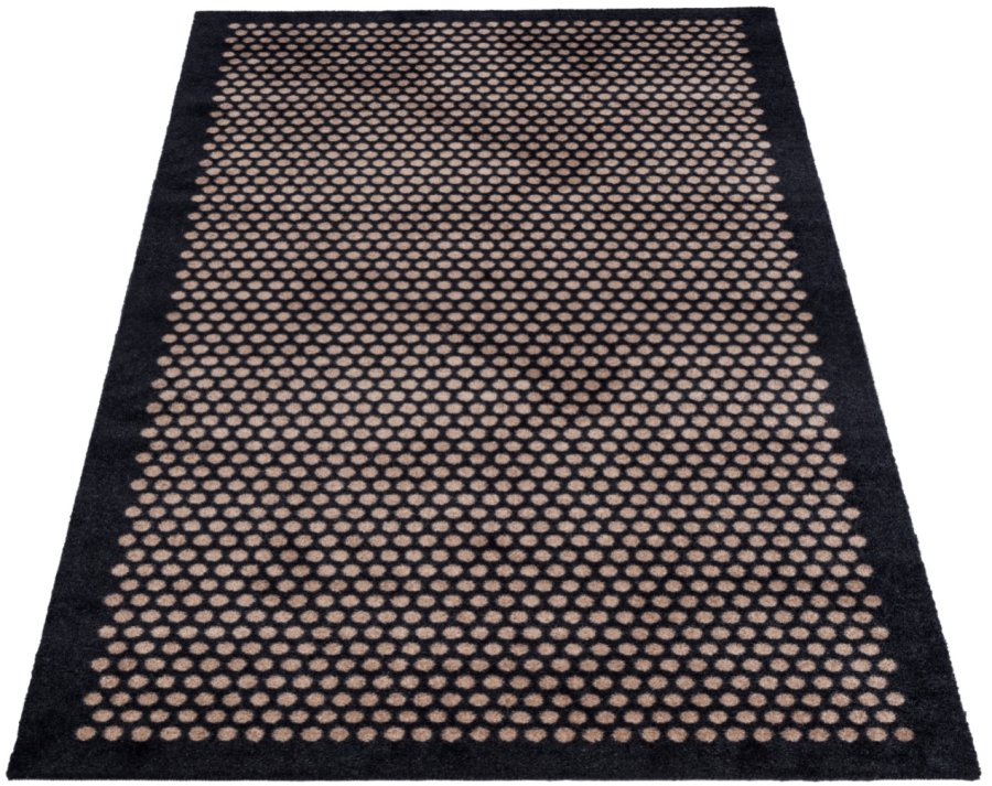 Tica Copenhagen Dot Matte 90x200 cm, Schwarz/Sand