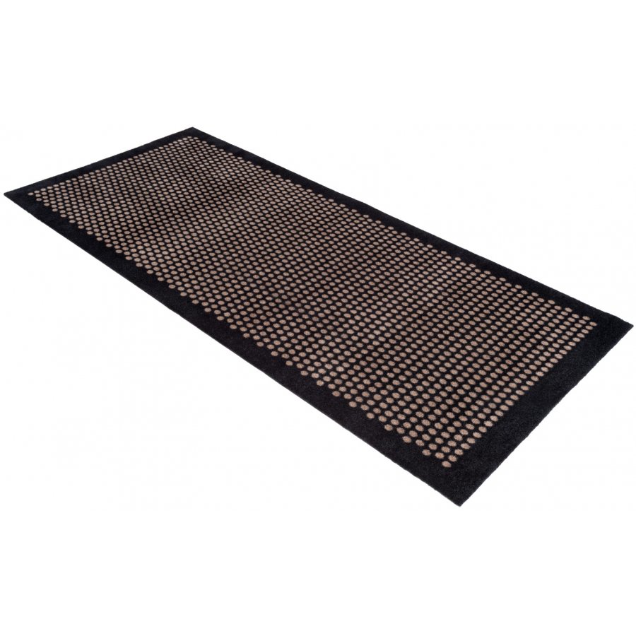 Tica Copenhagen Dot Matte 90x200 cm, Schwarz/Sand