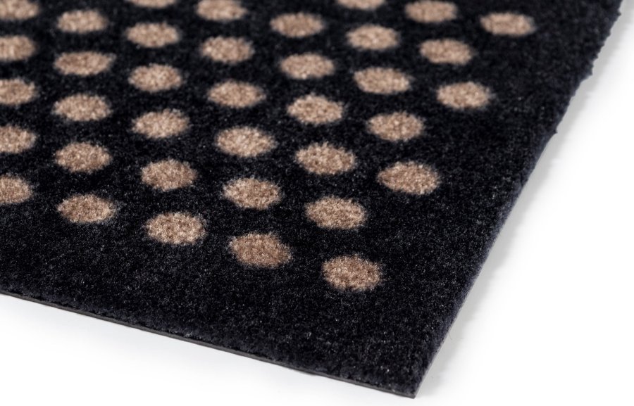 Tica Copenhagen Dot Matte 90x200 cm, Schwarz/Sand