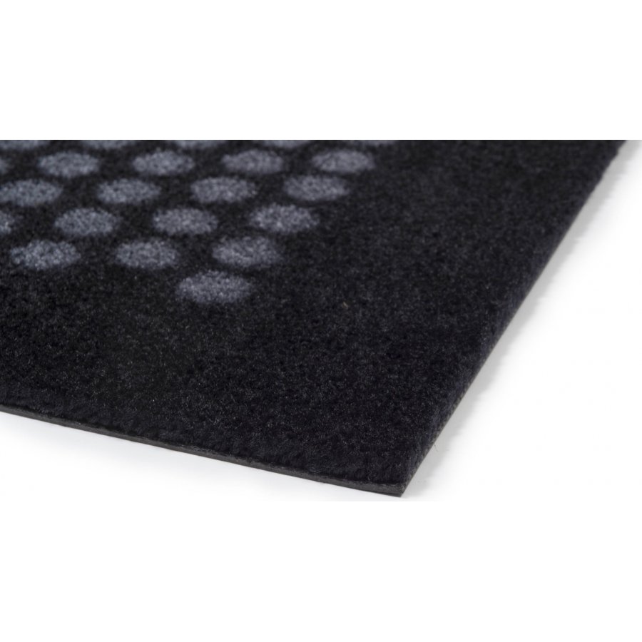 Tica Copenhagen Dot Matte 90x200 cm, Schwarz/Grau