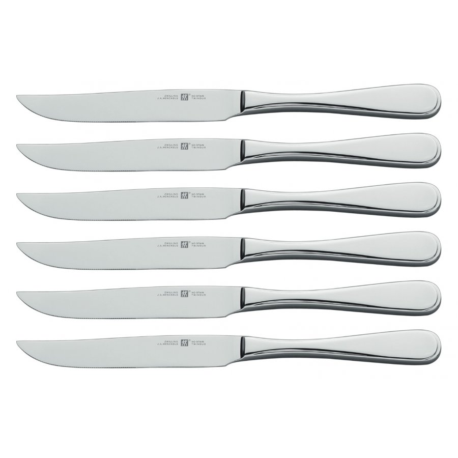 Zwilling Jessica Steakbestikst 6 Steakknive, Blankt Stl