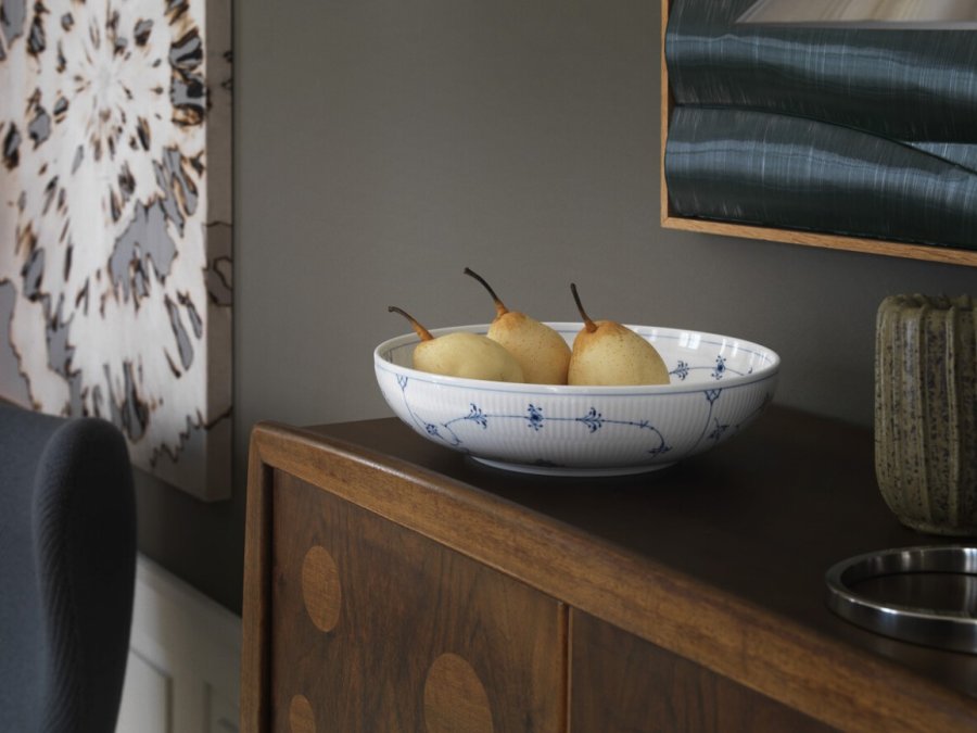 Royal Copenhagen Musselmalet Riflet Skl 28 cm