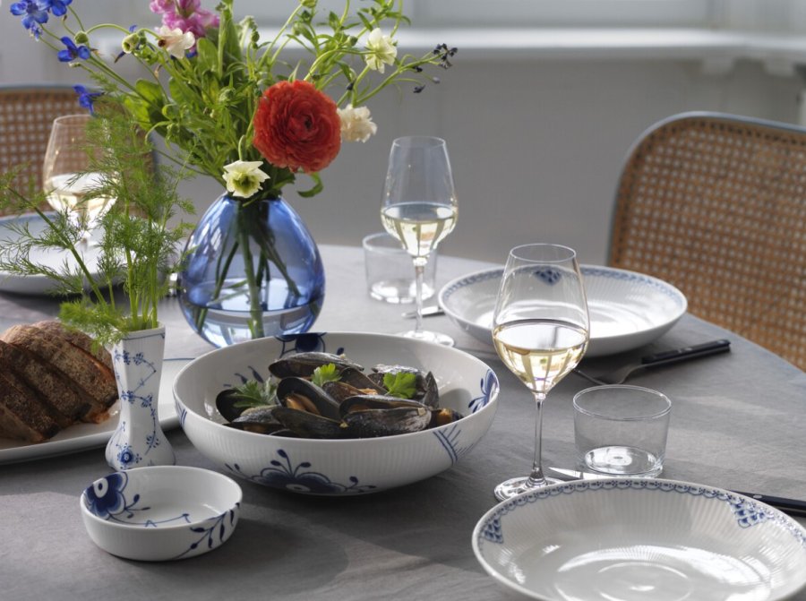 Royal Copenhagen Bl Mega Riflet Skl 28 cm