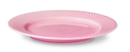 Lyngby Porceln Rhombe Color Teller 21 cm, Rosa