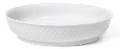 Lyngby Porceln Rhombe Teller 16 cm, Weiß