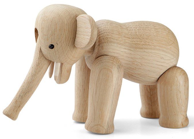 Kay Bojesen Elefant Mini 9,5 cm, Eiche