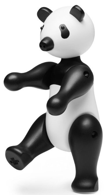 Kay Bojesen Pandabjrn WWF Mellem 25 cm, Malet Bgetr
