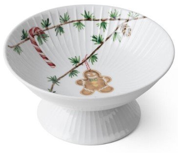 Khler Hammershi Christmas Schale auf Fu  16 cm, Wei