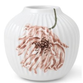 Kähler Hammershi Poppy Vase H13 cm, Hvid