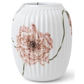 Kähler Hammershi Poppy Vase H21 cm, Hvid