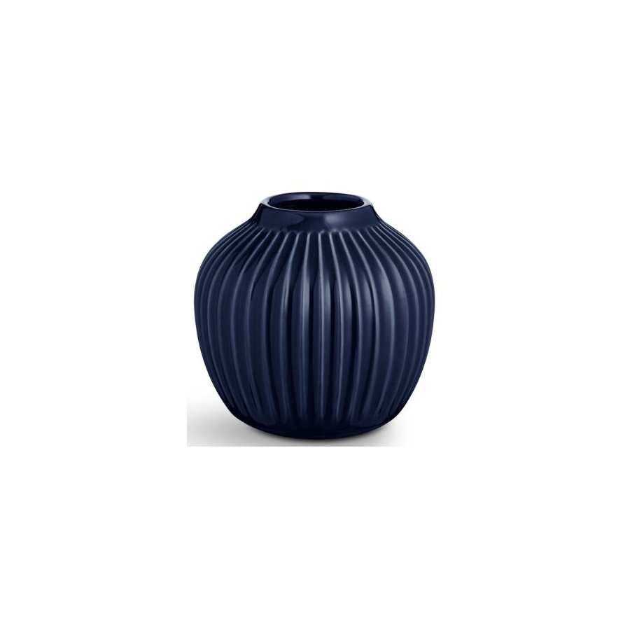 K&auml;hler Hammersh�i Vase H13 cm, Indigo