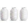 Kähler Omaggio Minivase 3 stk. H8,5 cm, Perlemor